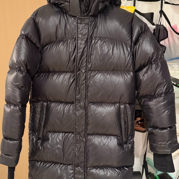 Aritzia Superpuff Midi - High Gloss Black - Picture 2 of 5